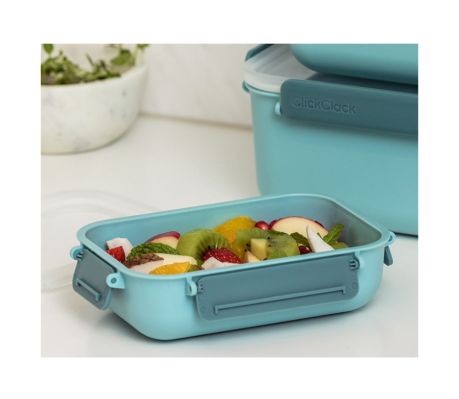 ClickClack Daily 0.6L Food Storage Container Set of 4 Blue Blue