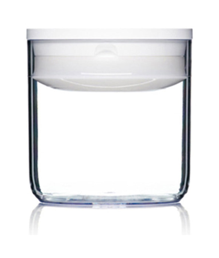 ClickClack Pantry Round 0.6L Storage Container Set of 4 White White