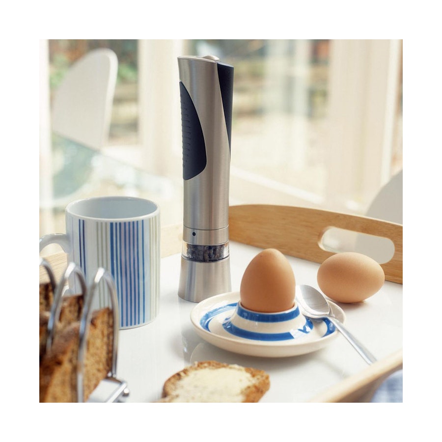 Cole & Mason Richmond Electronic Salt & Pepper Mill Gift Set Stainless Steel Stainless Steel