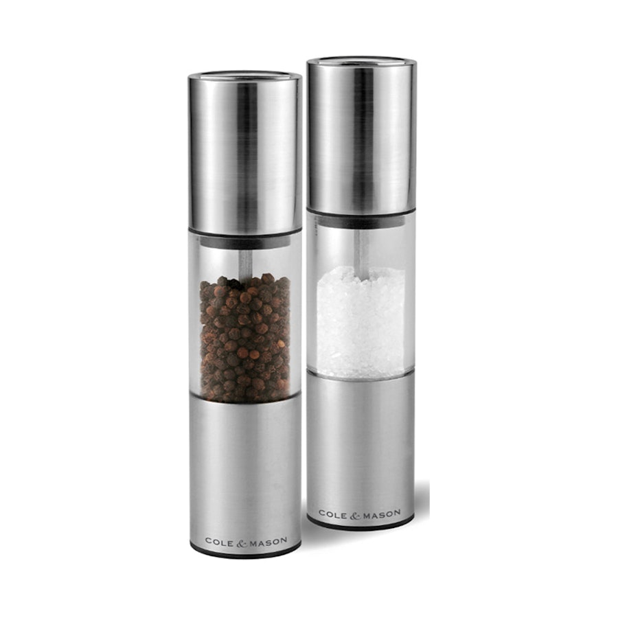 Cole & Mason Oslo Salt & Pepper Mill Gift Set Stainless Steel Stainless Steel