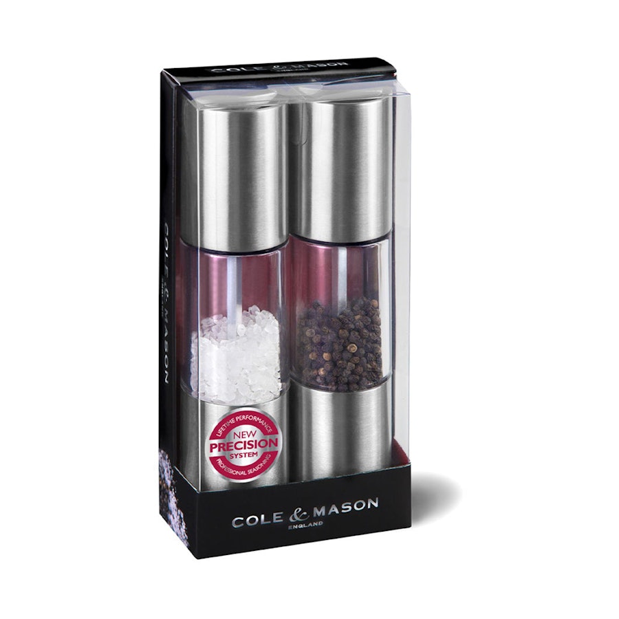 Cole & Mason Oslo Salt & Pepper Mill Gift Set Stainless Steel Stainless Steel