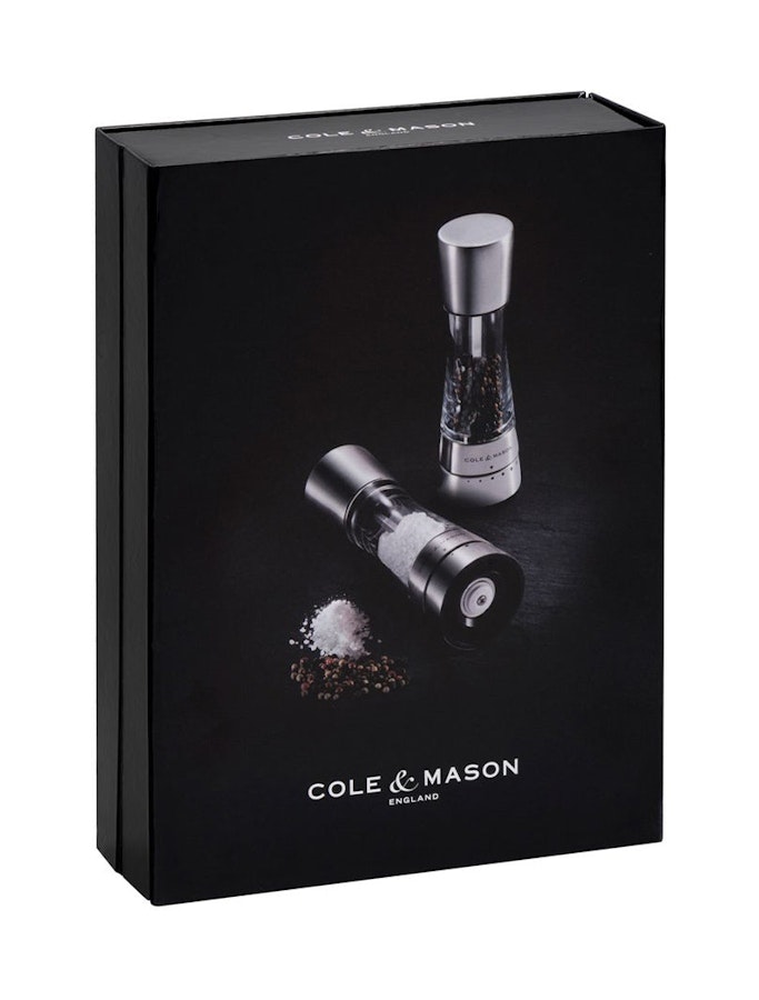 Cole & Mason Derwent Salt & Pepper Mill Gift Set Stainless Steel Stainless Steel