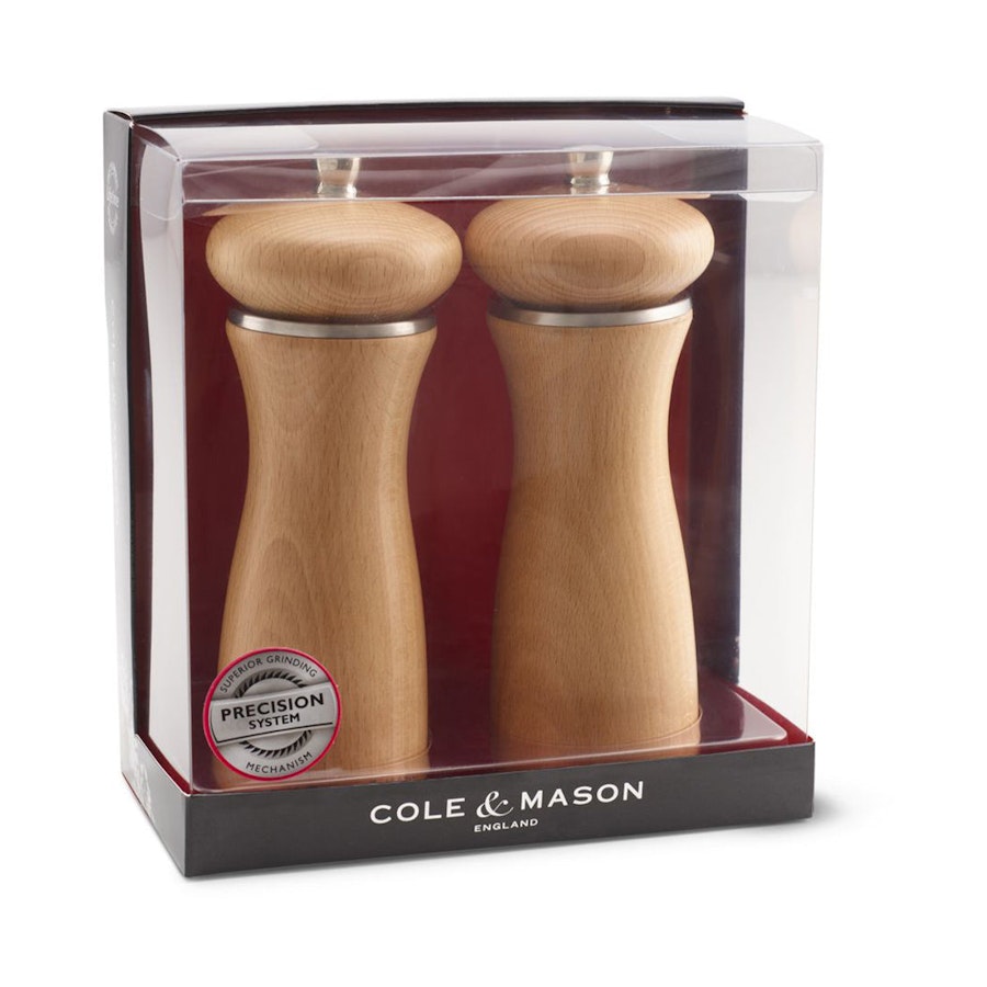 Cole & Mason Sherwood Salt & Pepper Mill Gift Set Beechwood Beechwood