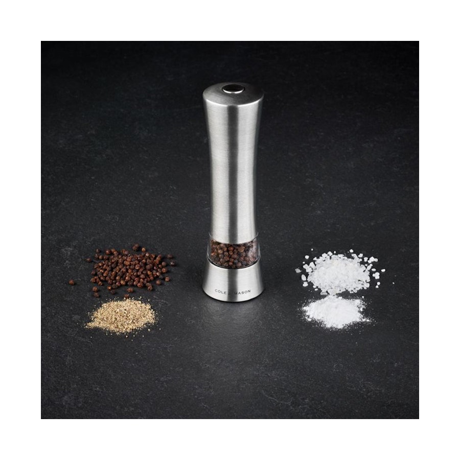 Cole & Mason Witney Electronic Salt & Pepper Mill Stainless Steel Stainless Steel
