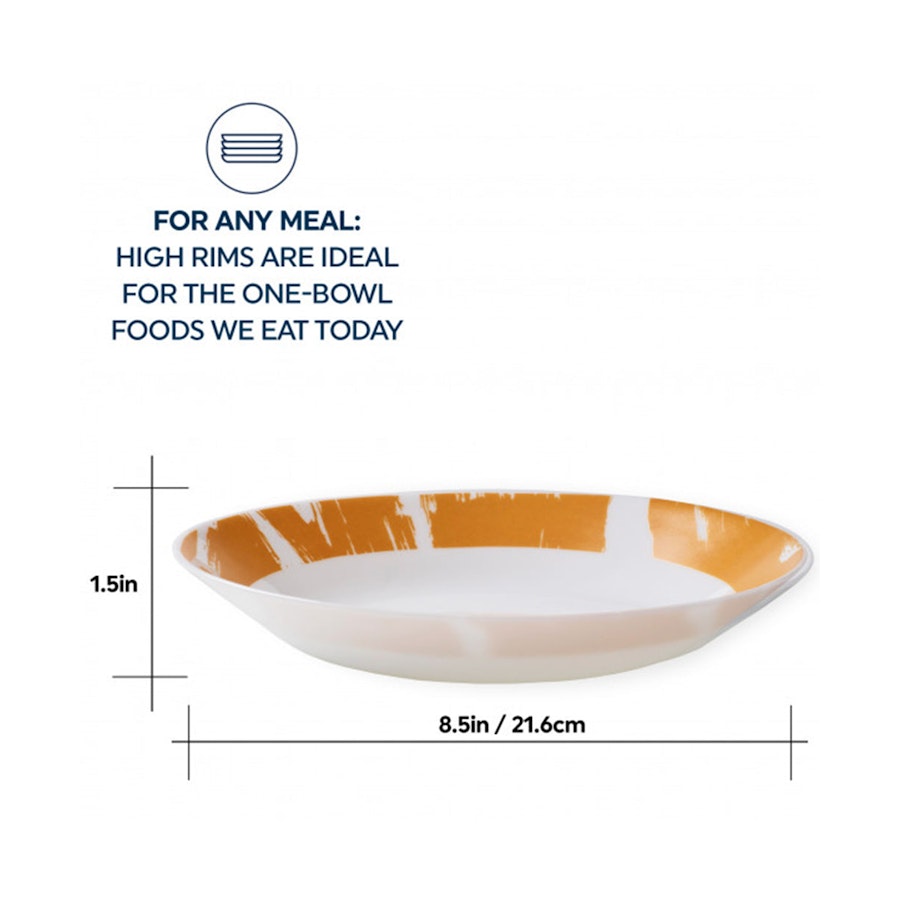 Corelle Everyday 21.6cm Meal Bowl (Set of 4) Geometrica Geometrica