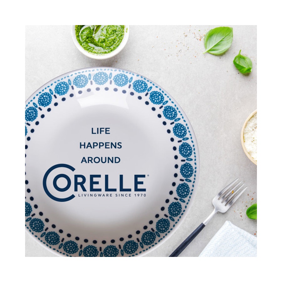 Corelle Everyday 21.6cm Meal Bowl (Set of 4) Azure Azure