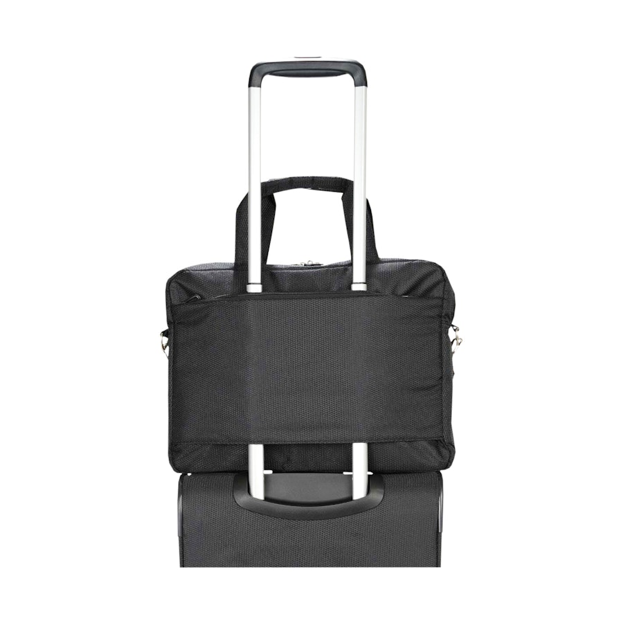Caselite Ultra 69cm Softside Checked Suitcase & Laptop Bag Set Black Black