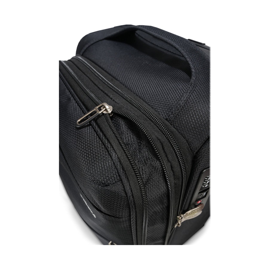 Caselite Ultra 69cm Softside Checked Suitcase Black Black
