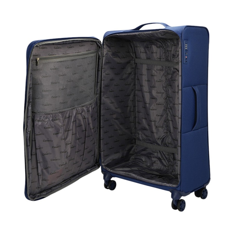 Caselite Ultra 55cm & 80cm Softside Luggage Set with Laptop Bag Navy Navy
