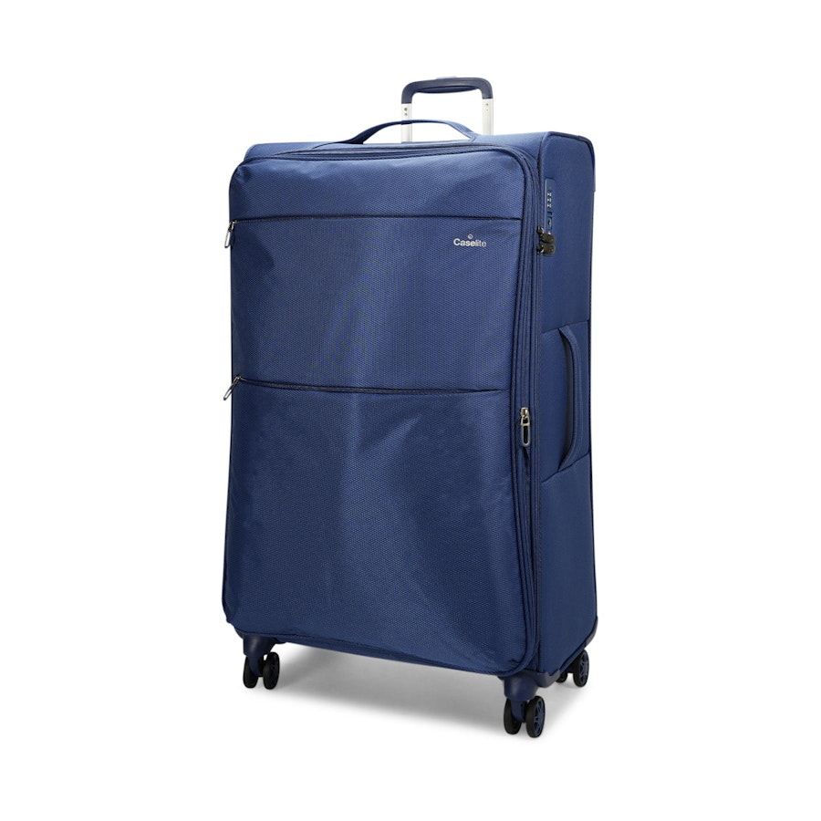 Caselite Ultra 55cm & 80cm Softside Luggage Set with Laptop Bag Navy Navy