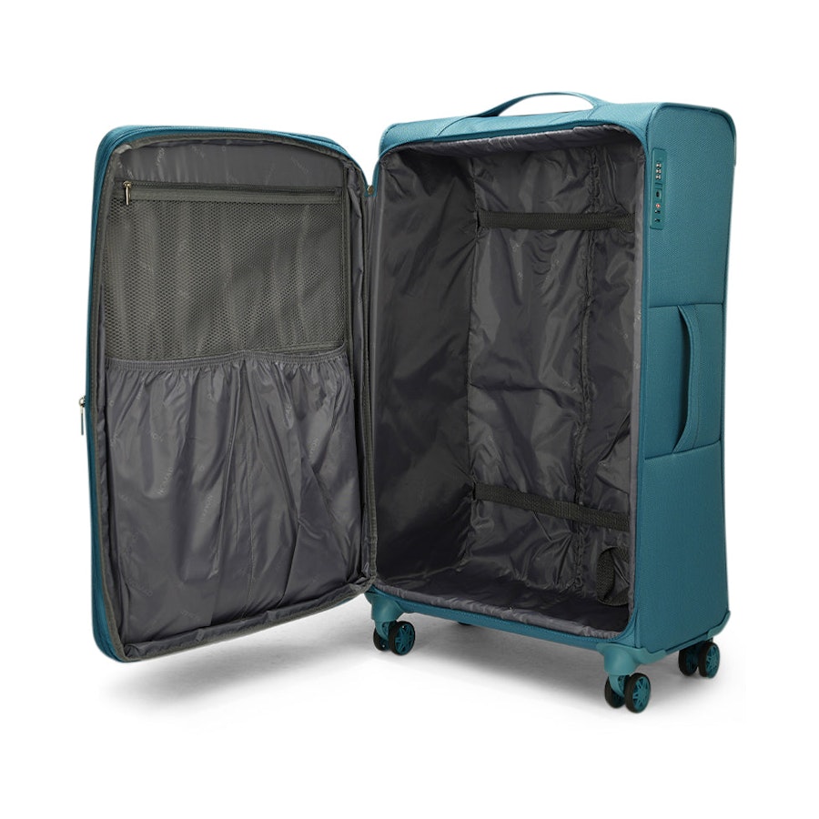 Caselite Ultra 4 Piece Softside Luggage Set Teal Teal