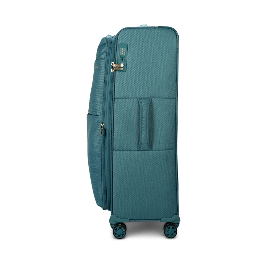 Caselite Ultra 4 Piece Softside Luggage Set Teal Teal
