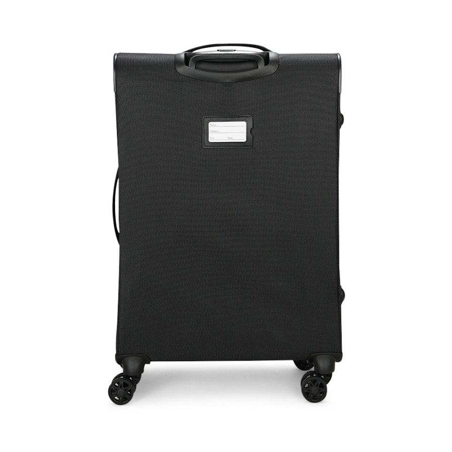 Caselite Ultra 69cm Softside Checked Suitcase Black Black