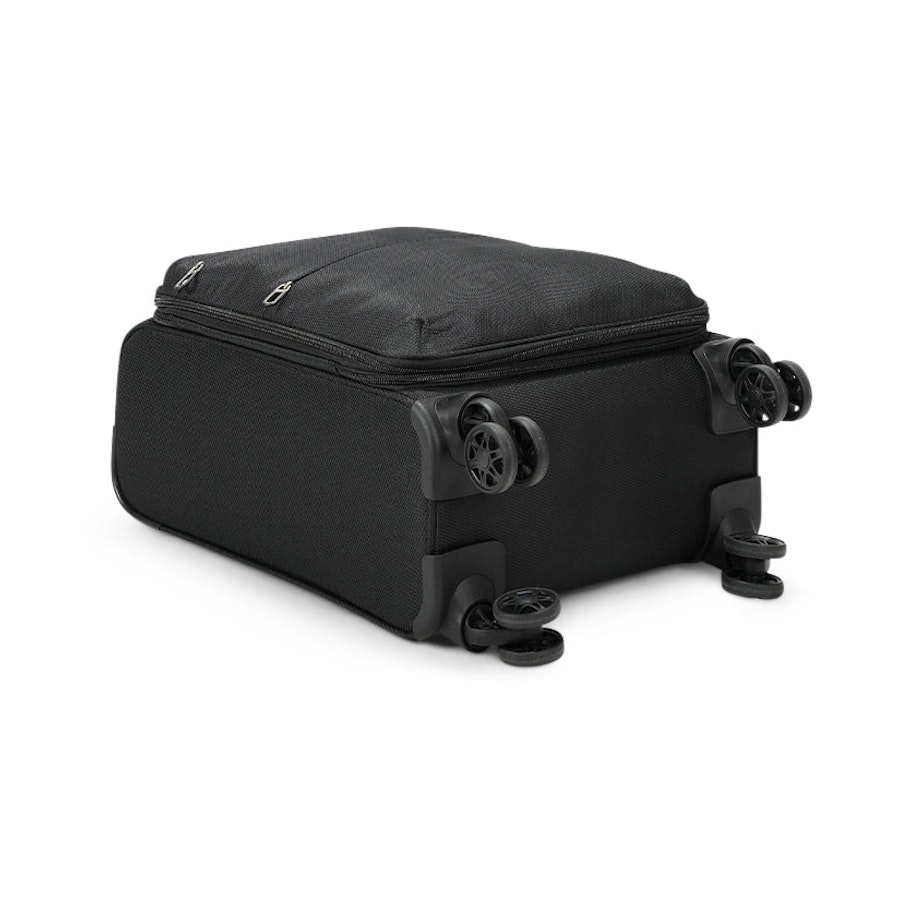 Caselite Ultra 55cm Softside Carry-On Suitcase Black Black