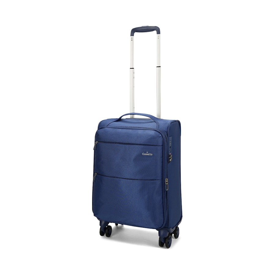 Caselite Ultra 55cm Softside Carry-On Suitcase & Laptop Bag Set Navy Navy