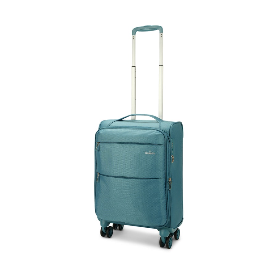 Caselite Ultra 55cm Softside Carry-On Suitcase & Laptop Bag Set Teal Teal