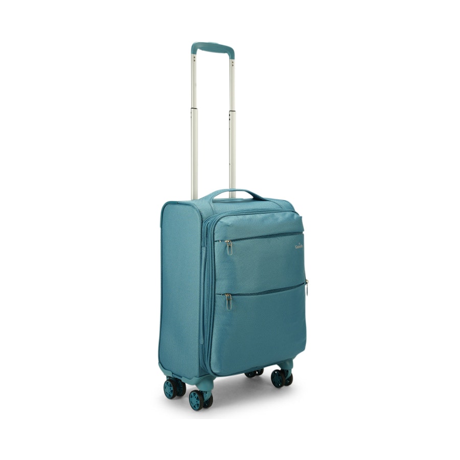 Caselite Ultra 55cm Softside Carry-On Suitcase & Laptop Bag Set Teal Teal