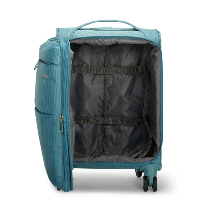 Caselite Ultra 55cm Softside Carry-On Suitcase & Laptop Bag Set Teal Teal