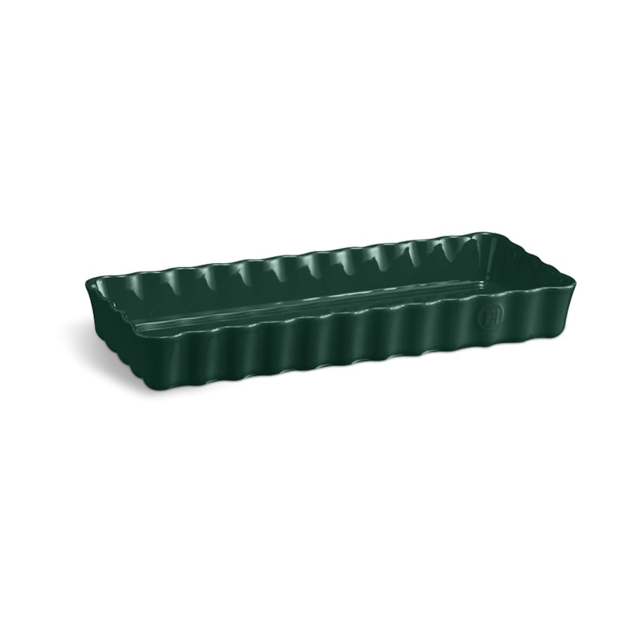 Emile Henry Slim Rectangular Tart Dish Cedar Cedar