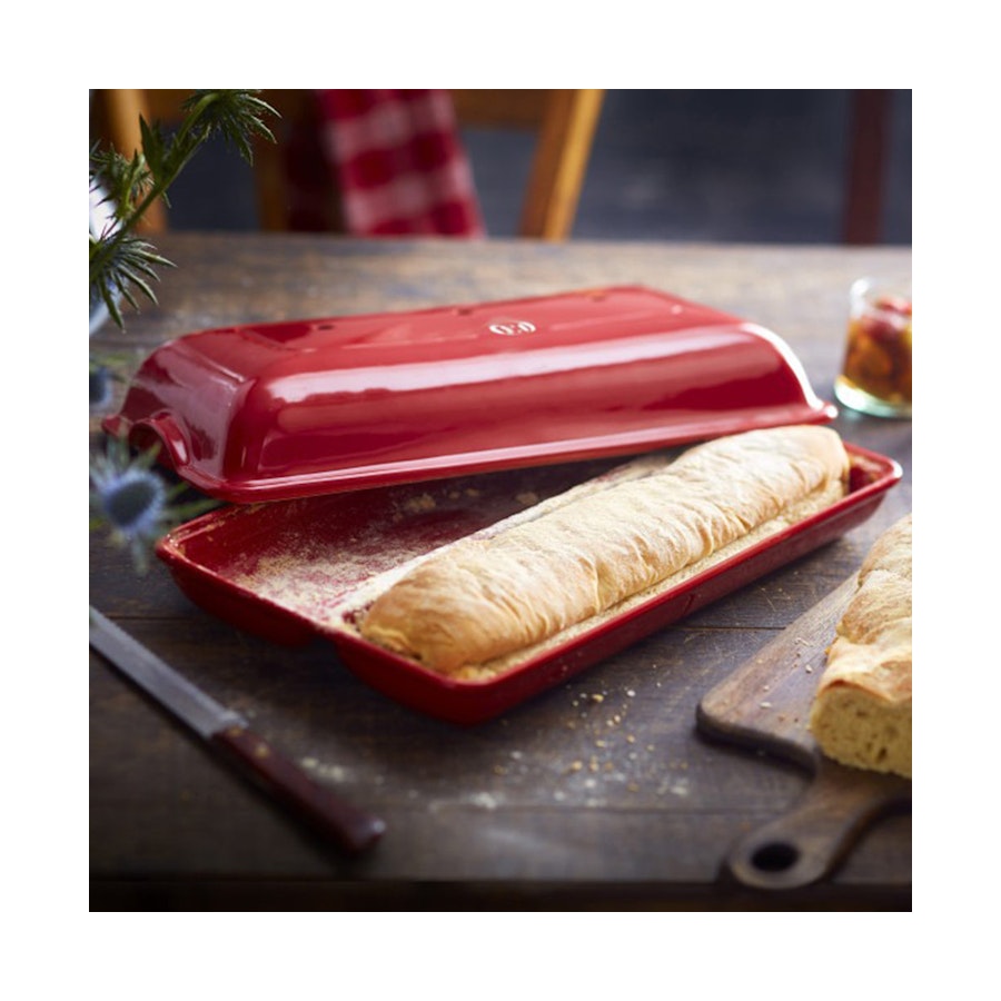 Emile Henry Ciabatta Baker Burgundy Burgundy