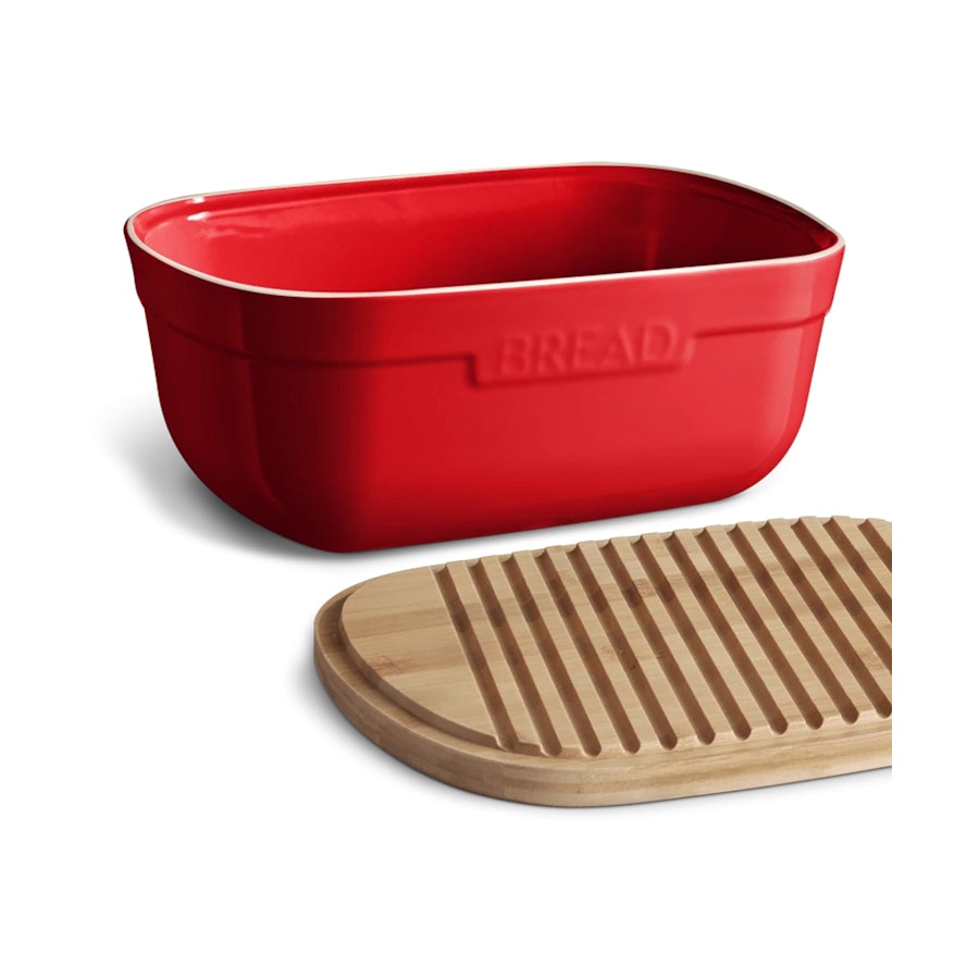 Emile Henry Bread Box Burgundy Burgundy