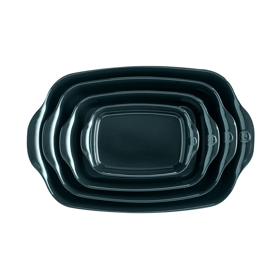Emile Henry Medium Rectangular Oven Dish Blue Ocean Blue Ocean