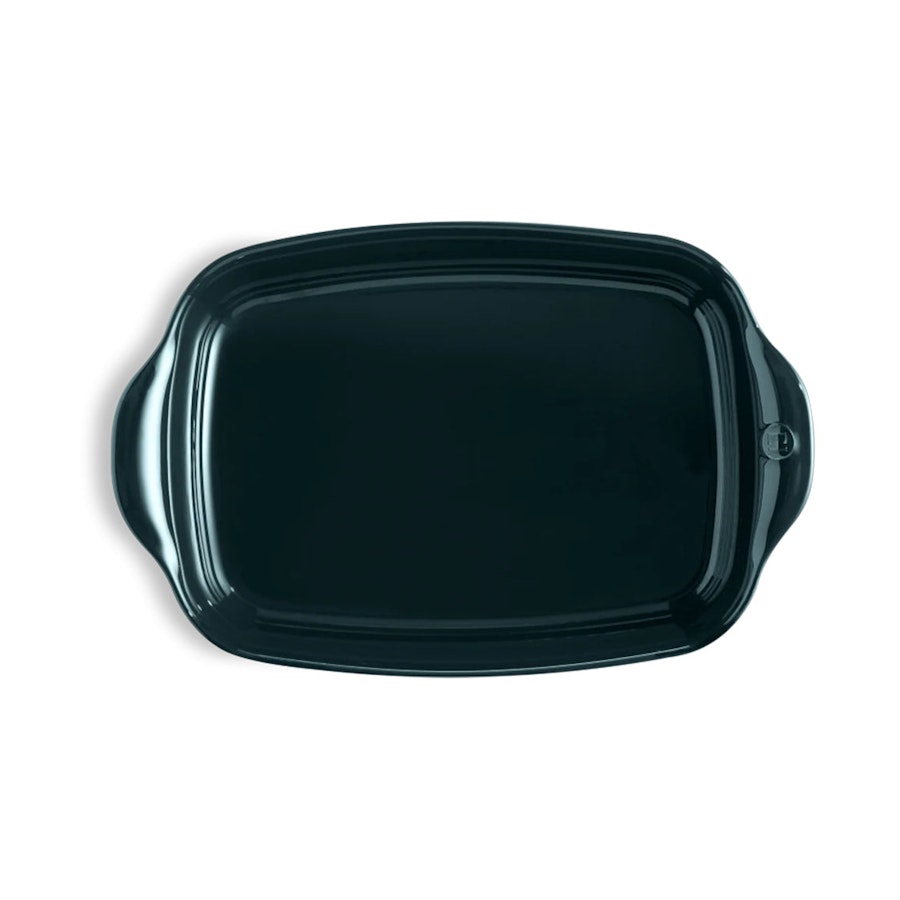 Emile Henry Large Rectangular Oven Dish Blue Ocean Blue Ocean