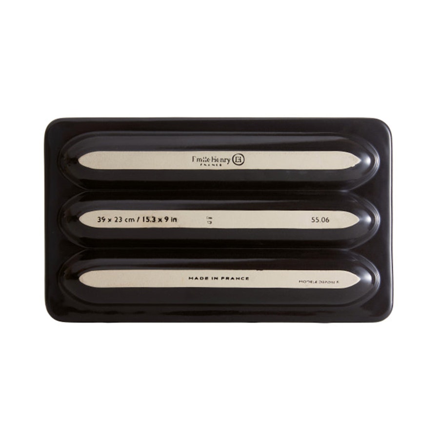 Emile Henry Baguette Bread Baker Charcoal Charcoal