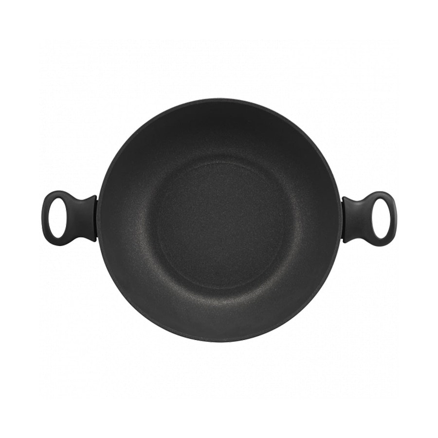 Essteele Per Domani 30cm Covered Wok Black Black