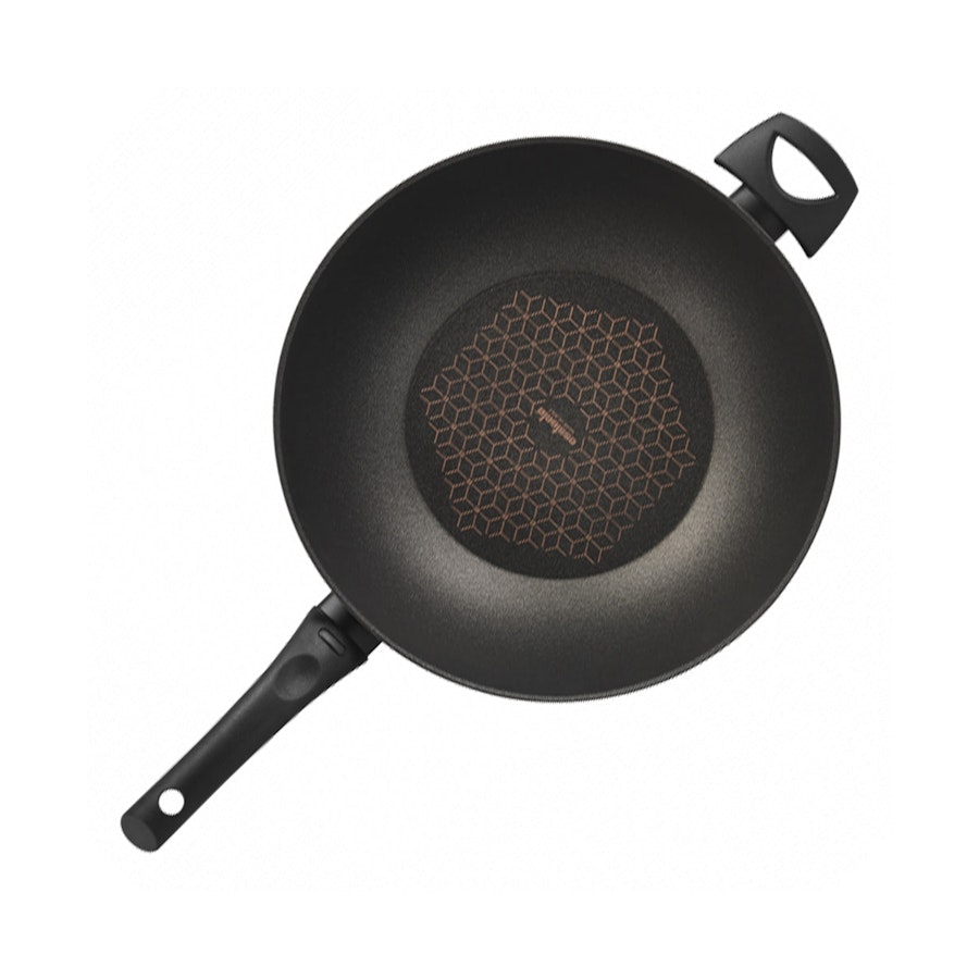 Essteele Per Salute 32cm Covered Stirfry Pan Black Black