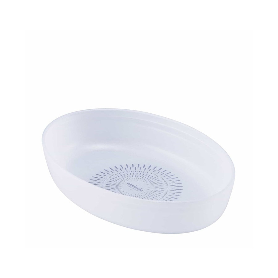 Essteele Glass Ceramic Nonstick 1.9L Medium Oval Dish White White