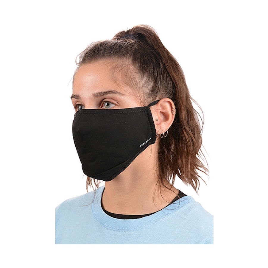 Explorer Face Mask - 3 Pack Black Black