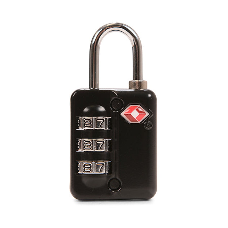 Explorer TSA 3-Dial Combination Lock - 2 Pack Black Black