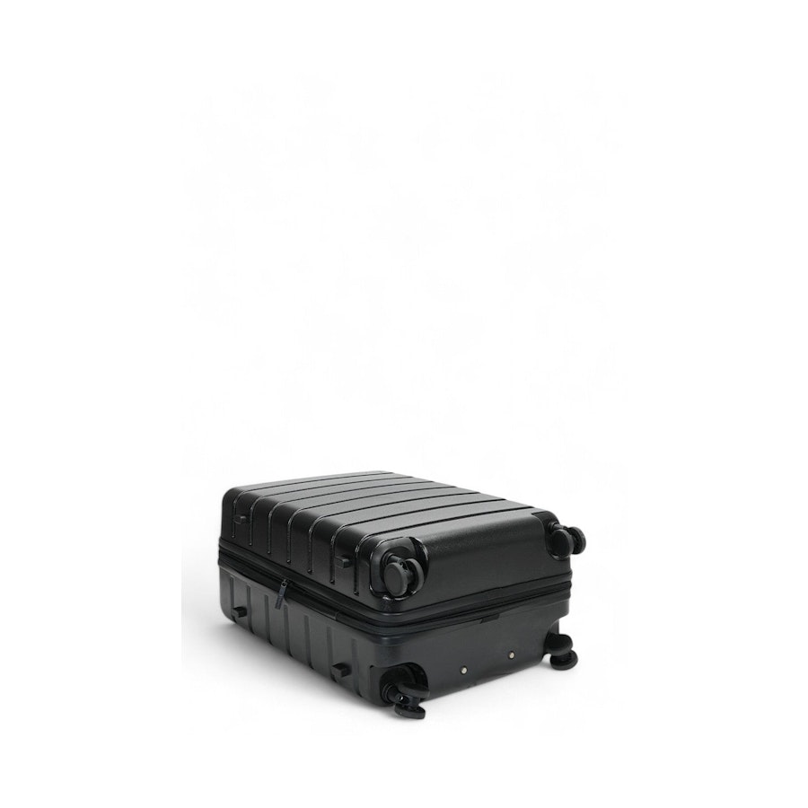 Explorer Arlo Pro 65cm Hardside Expandable Checked Suitcase Black Black