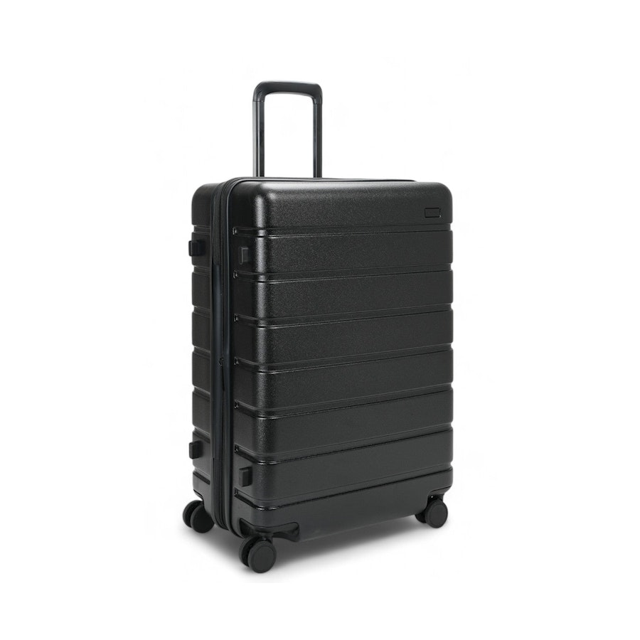Explorer Arlo Pro 65cm Hardside Expandable Checked Suitcase Black Black