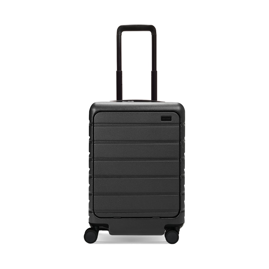 Explorer Arlo Pro 52cm Front Access Hardside Carry-On Suitcase Black Black
