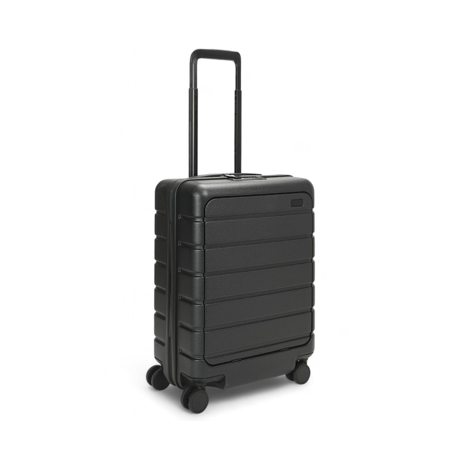 Explorer Arlo Pro 52cm Front Access Hardside Carry-On Suitcase Black Black
