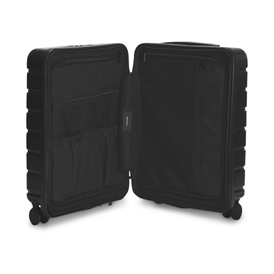 Explorer Arlo Pro 52cm Front Access Hardside Carry-On Suitcase Black Black