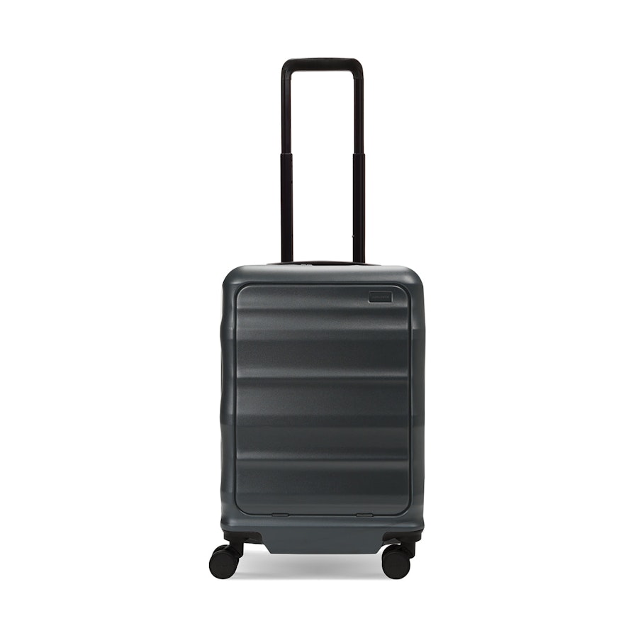 Explorer Luna-Air 55cm Front Access Hardside Carry-On Suitcase Black Black