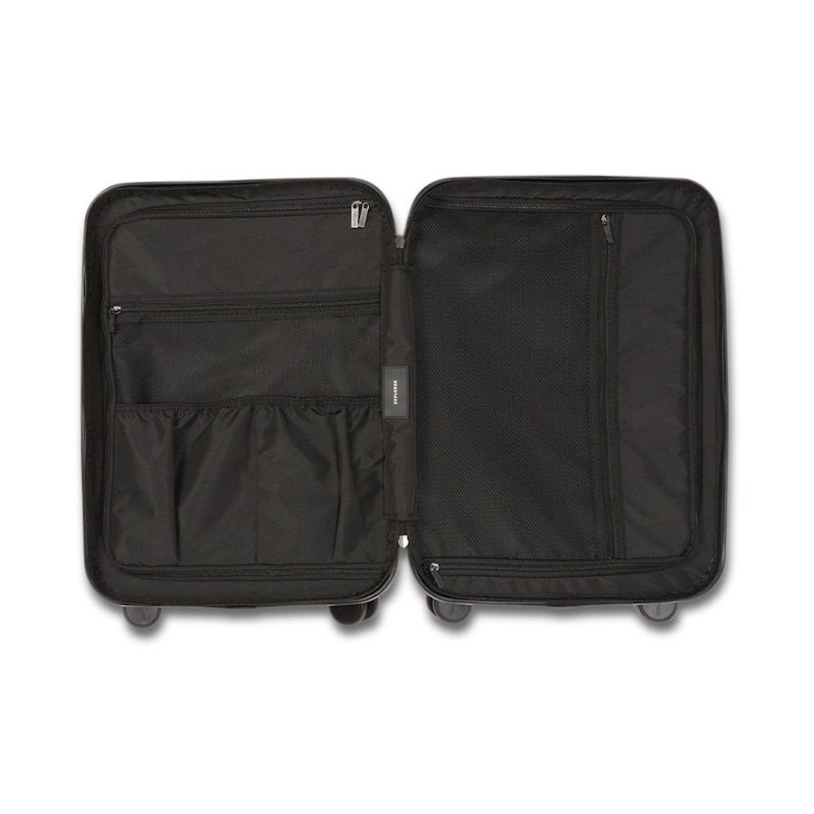 Explorer Luna-Air 55cm Front Access Hardside Carry-On Suitcase Black Black