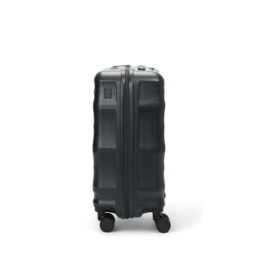 Explorer Luna-Air 55cm Front Access Hardside Carry-On Suitcase Black Black