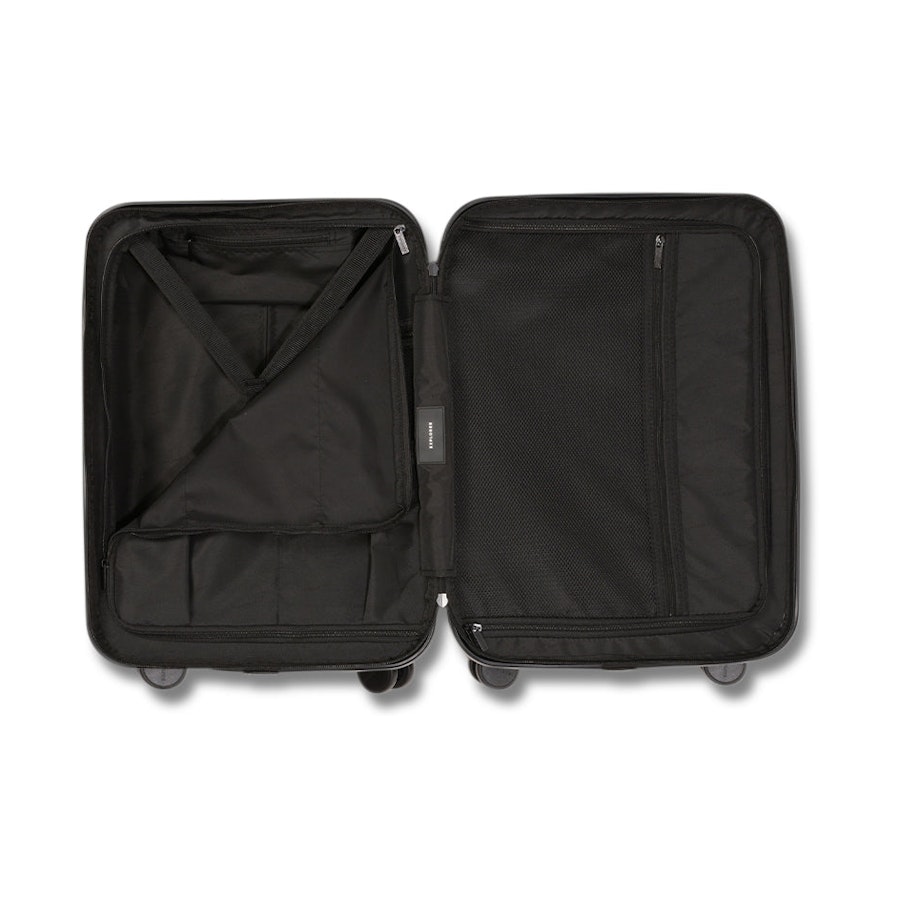 Explorer Luna-Air 55cm Hardside USB Carry-On Suitcase Black Black