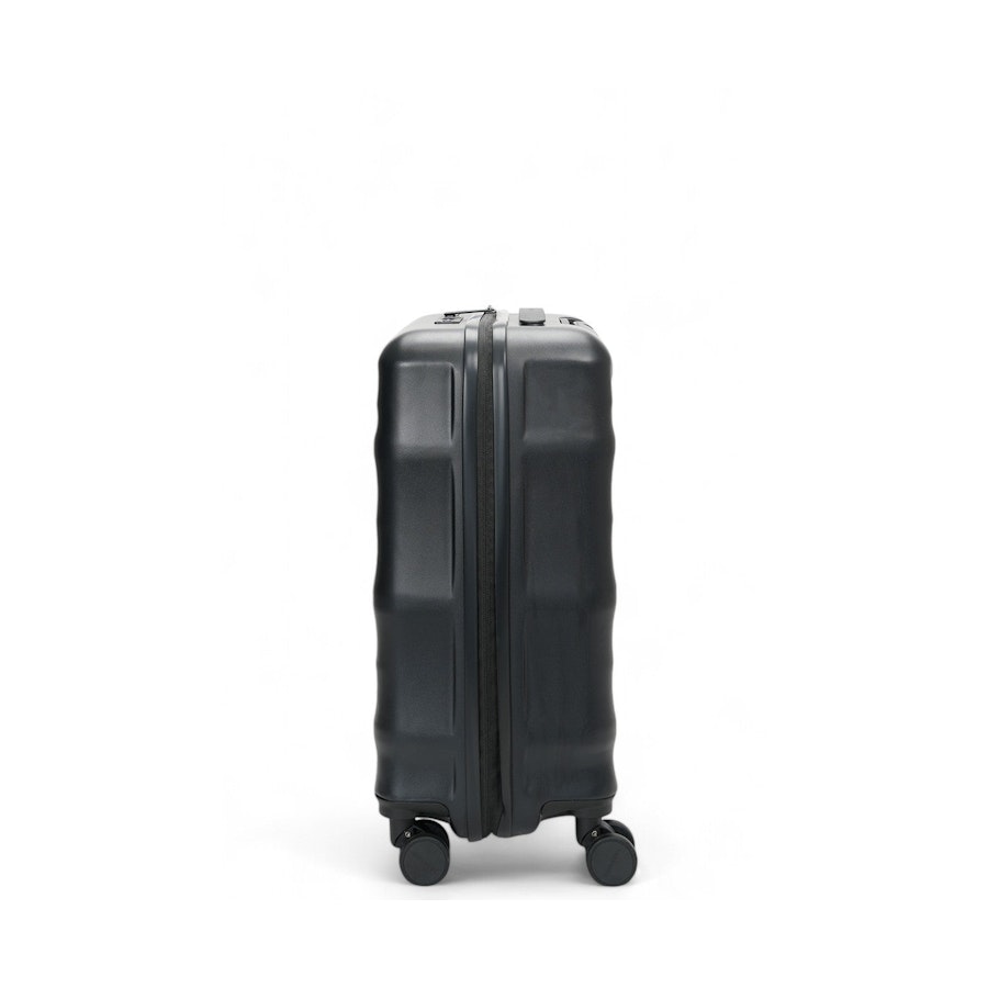 Explorer Luna-Air 55cm Hardside USB Carry-On Suitcase Black Black
