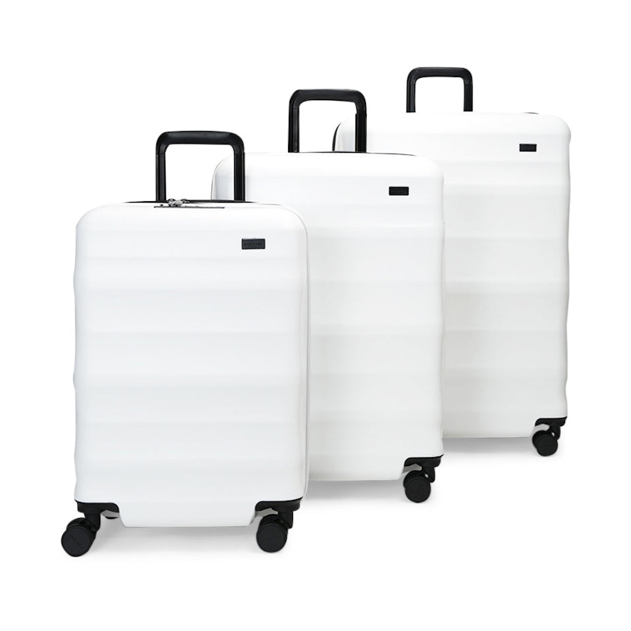 Explorer Luna-Air 55cm, 63cm & 74cm Hardside Luggage Set White White