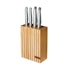 Furi Pro Knife Block 5 Piece Block Wood