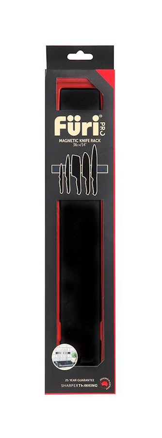 Furi Pro 36cm Magnetic Wall Rack Black Black