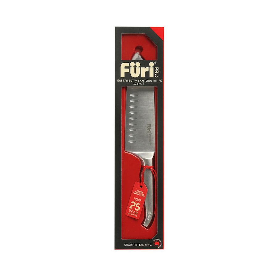 Furi Pro 17cm East/West Santoku Knife Stainless Steel Stainless Steel