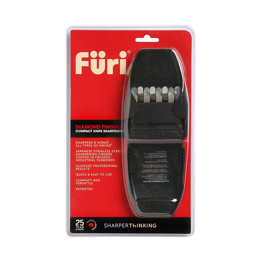 Furi Diamond Fingers Compact Knife Sharpener Black Black