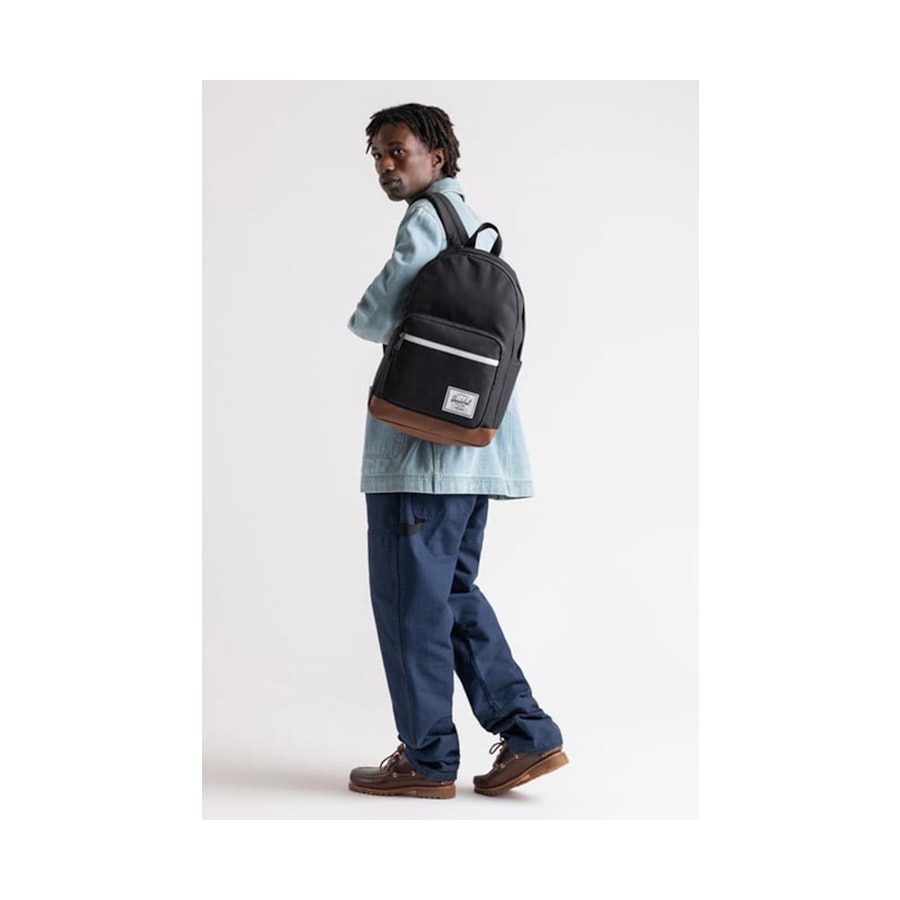 Herschel Pop Quiz 25L Backpack Black/Tan Black/Tan