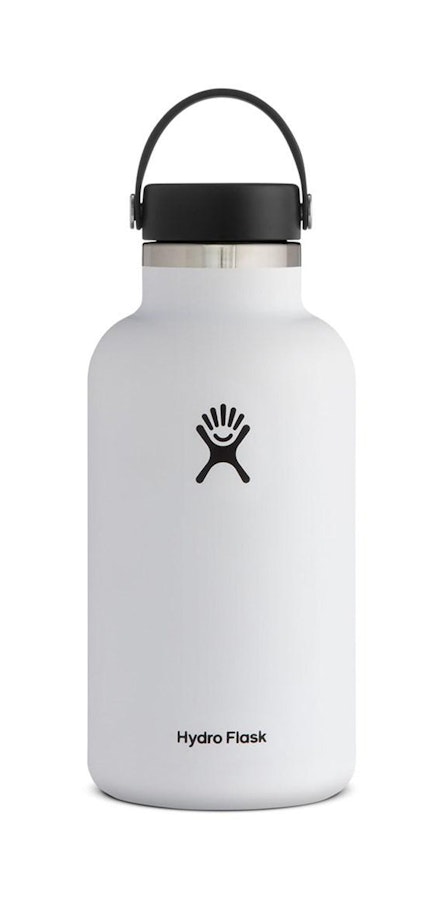 Hydro Flask 64oz (1.9L) Wide Mouth Drink Bottle White White